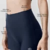 Pantalones cortos elegantes High-Waist Airlift de 3" - Azul marino