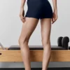 Pantalones cortos elegantes High-Waist Airlift de 3" - Azul marino