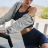 Pantalones cortos «Favorite» de 5" sin costuras y con tejido acanalado - Azul marino