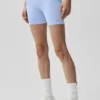 Pantalones cortos «Favorite» de 5" sin costuras y con tejido acanalado - Azul Provenza claro