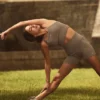 Pantalones cortos «Favorite» de 5" sin costuras y con tejido acanalado - Cacao claro