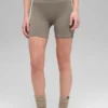 Pantalones cortos «Favorite» de 5" sin costuras y con tejido acanalado - Cacao claro