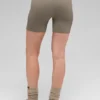 Pantalones cortos «Favorite» de 5" sin costuras y con tejido acanalado - Cacao claro