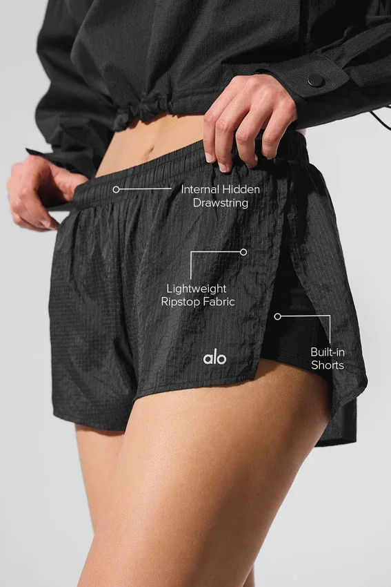 Pantalones cortos Game Time – Negro