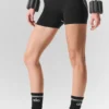 Pantalones cortos «Heart Throb» con diseño Airbrush de 4" - Negro/Blanco