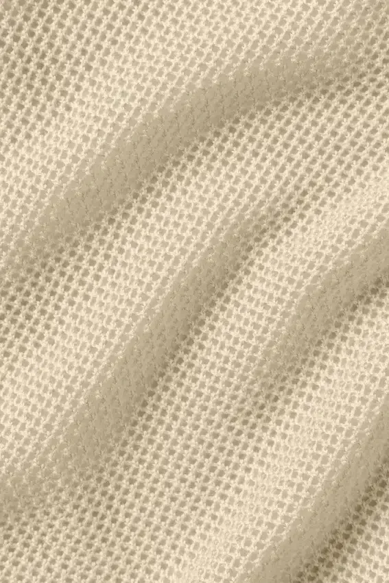 Camiseta de tirantes corta de seda y cachemira «Heat Wave» - Beige arena