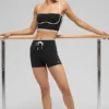 Pantalones cortos High-Waist Airbrush Race Pace de 4" - Negro/Blanco