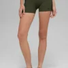 Pantalones cortos High-Waist Airbrush Race Pace de 4" - Verde oliva/Negro