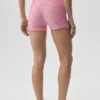 Pantalones cortos High-Waist Airlift con estampado de cuadros de 3" - Cuadros rosa paraíso