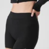 Pantalones cortos High-Waist Alolux «Me Time» - Negro