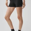 Pantalones cortos High-Waist Alosoft de 3" - Negro