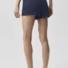 Pantalones cortos High-Waist estilo jersé Sunlit - Azul marino