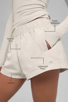 Pantalones cortos High-Waist Socialite – Color hueso