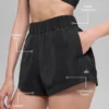Pantalones cortos High-Waist Socialite - Negro