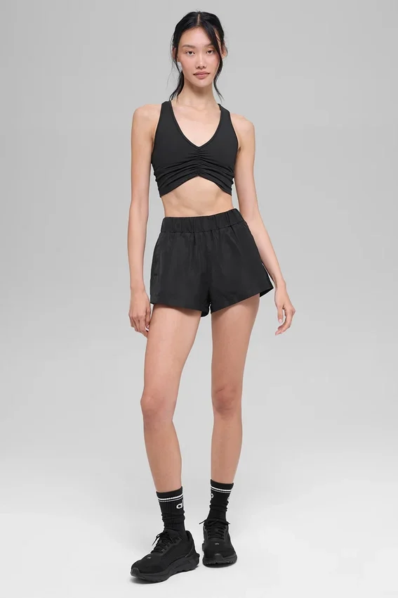 Pantalones cortos High-Waist Socialite - Negro