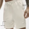 Pantalones cortos Horizon de satén de 7" - Color hueso