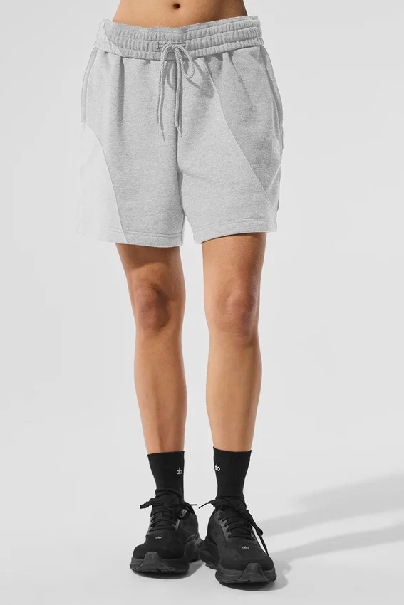 Pantalones cortos Make Waves de 7" – Gris jaspeado atlético tonal
