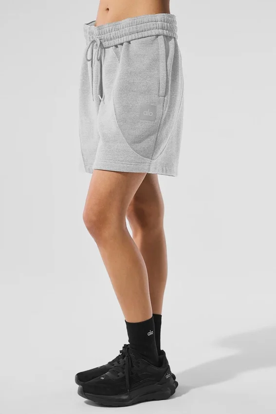 Pantalones cortos Make Waves de 7" – Gris jaspeado atlético tonal