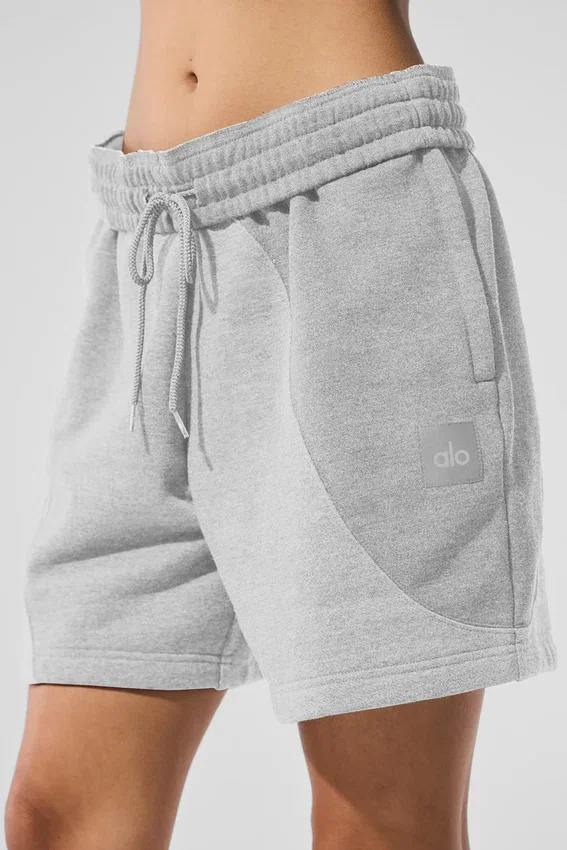 Pantalones cortos Make Waves de 7" – Gris jaspeado atlético tonal