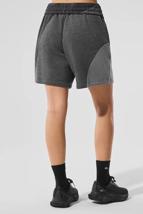 Pantalones cortos «Make Waves» de 7" - Gris jaspeado oscuro tonal