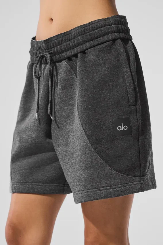 Pantalones cortos «Make Waves» de 7" - Gris jaspeado oscuro tonal