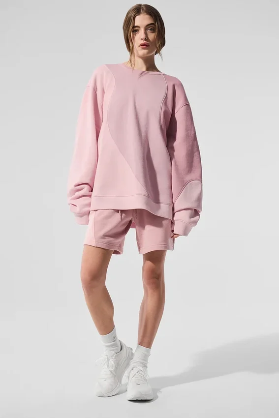 Pantalones cortos Make Waves de 7" - Rosa atardecer tonal