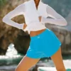 Pantalones cortos Match Point - Azul celeste