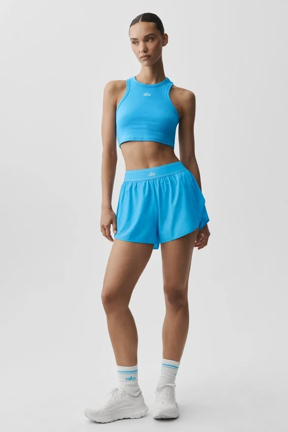 Camiseta de tirantes Aspire - Azul celeste/Blanco