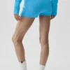 Pantalones cortos Noble de lana y cachemira con detalle acanalado - Azul celeste