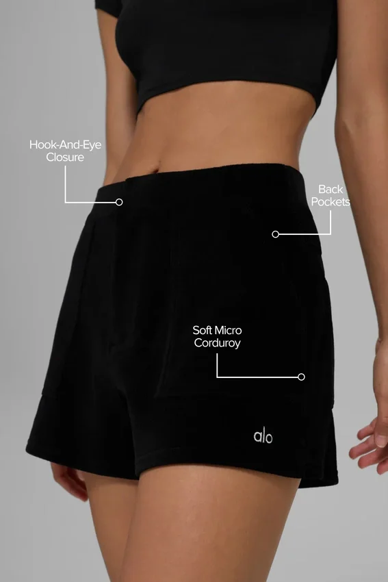 Pantalones cortos «On Duty» de micropana – Negro