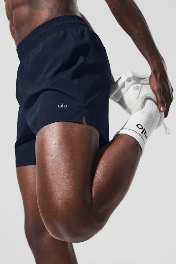 Pantalones cortos para correr Adapt de 5" - Azul marino