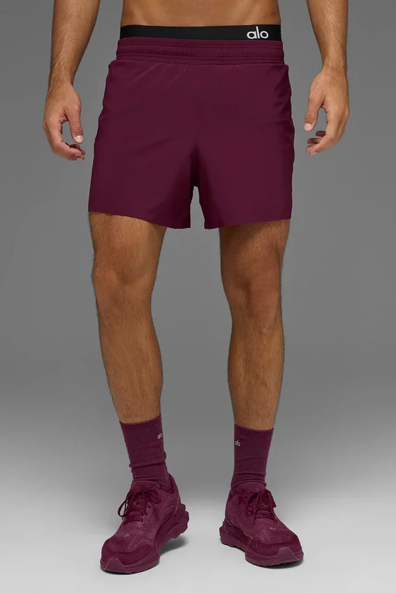 Pantalones cortos para correr Adapt de 5" - Burdeos