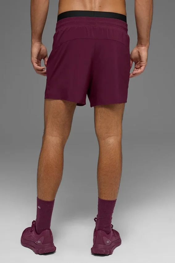 Pantalones cortos para correr Adapt de 5" - Burdeos