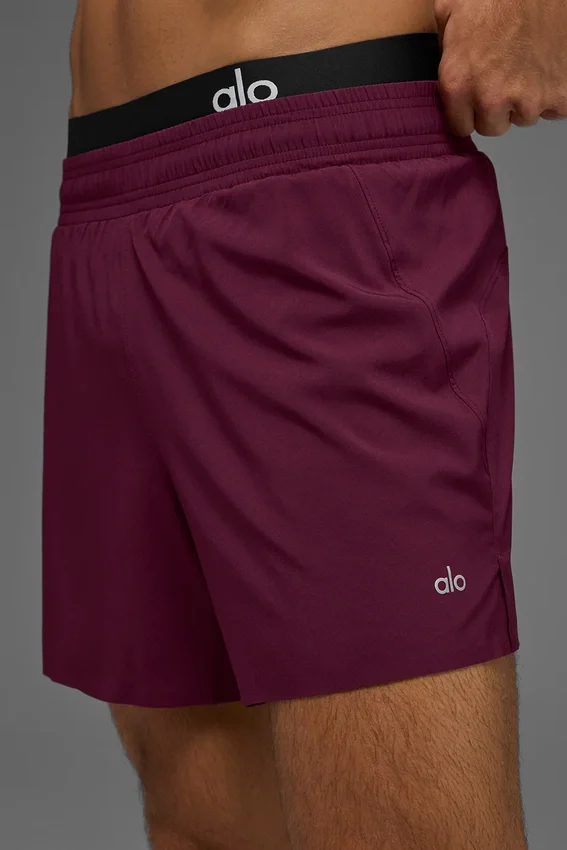 Pantalones cortos para correr Adapt de 5" - Burdeos