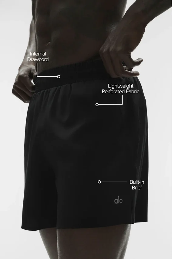 Pantalones cortos para correr Adapt de 5" - Negro