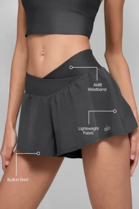 Pantalones cortos para correr V-Cute – Antracita