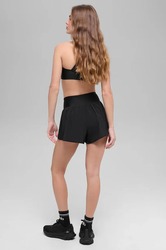 Pantalones cortos para correr V-Cute - Negro