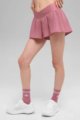 Pantalones cortos para correr V-Cute - Rosa silvestre