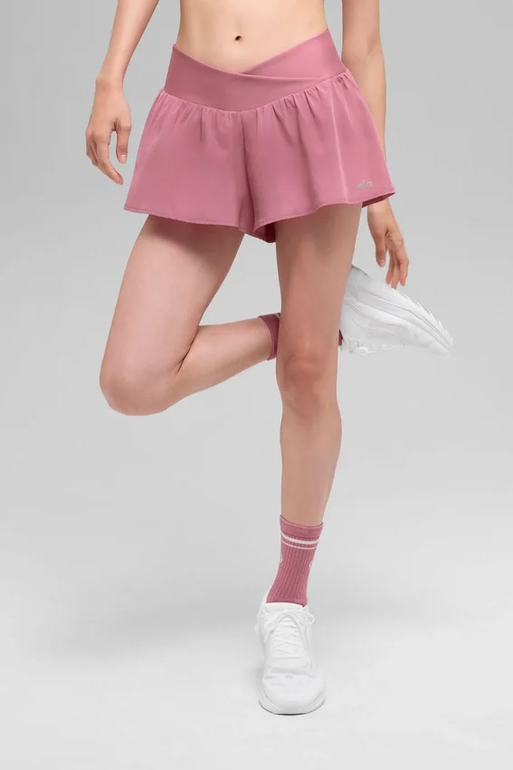 Pantalones cortos para correr V-Cute - Rosa silvestre