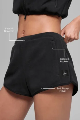 Pantalones cortos Polar Fleece Retreat – Negro