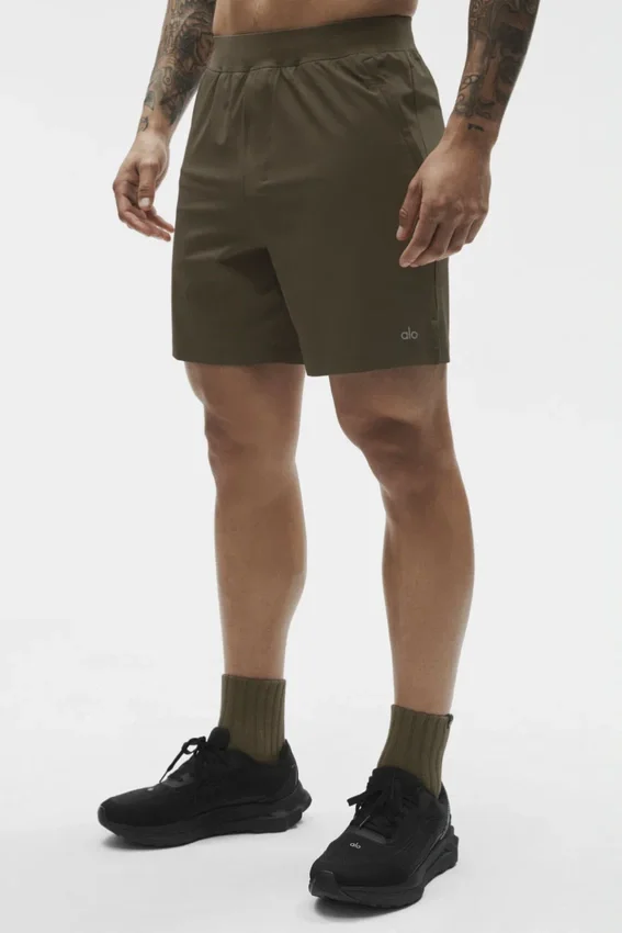 Pantalones cortos Repetition de 7" - Olive Tree