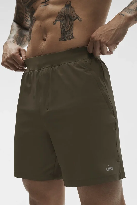 Pantalones cortos Repetition de 7" - Olive Tree