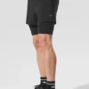 Pantalones cortos Revival 2 en 1 de 5" - Negro/Negro