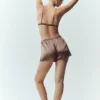 Pantalones cortos Silk Luminous - Cacao alpino