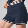 Pantalones cortos «Tennis Club» de punto tipo jersé - Azul marino/Marfil