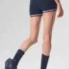 Pantalones cortos «Tennis Club» de punto tipo jersé - Azul marino/Marfil