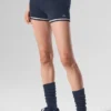 Pantalones cortos «Tennis Club» de punto tipo jersé - Azul marino/Marfil