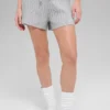 Pantalones cortos «Winter Bliss» de punto trenzado - Gris jaspeado deportivo