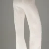 Pantalones de cachemira de pierna ancha «Winter Magic» - Marfil