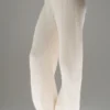 Pantalones de cachemira de pierna ancha «Winter Magic» - Marfil